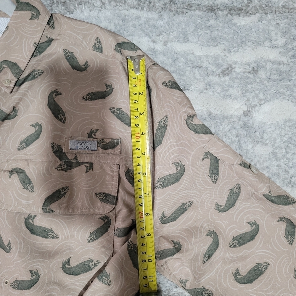 Ocean Cost Patterned Button-Up Shirt - Picture 10 of 10